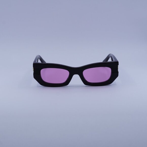 Off-White OERI147 BELLEVILLE 1030 Sunglasses Black Cat Eye Frame, Pink Lenses - Picture 3 of 9